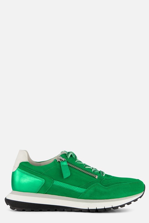 Gabor Sneakers groen Suede