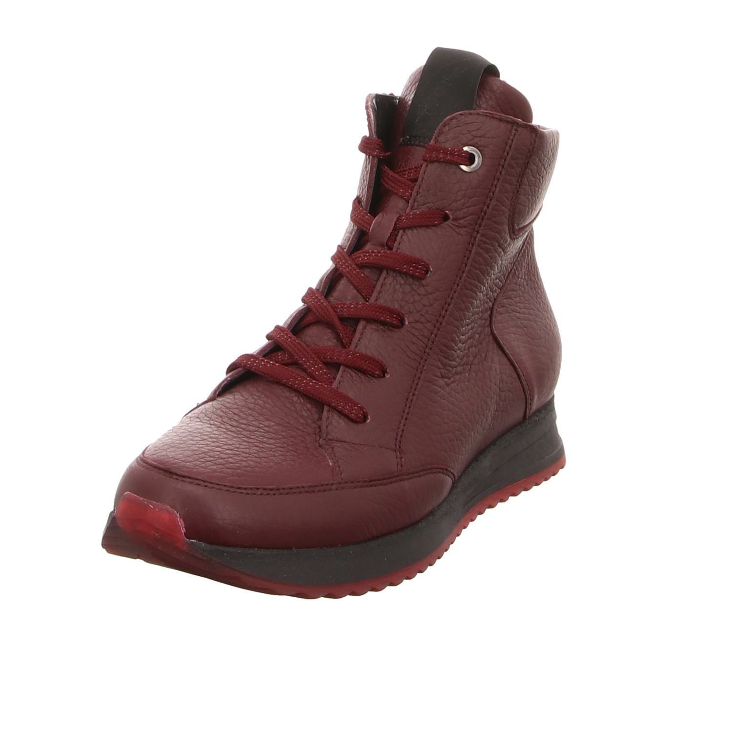 Waldläufer Schnürstiefel rot