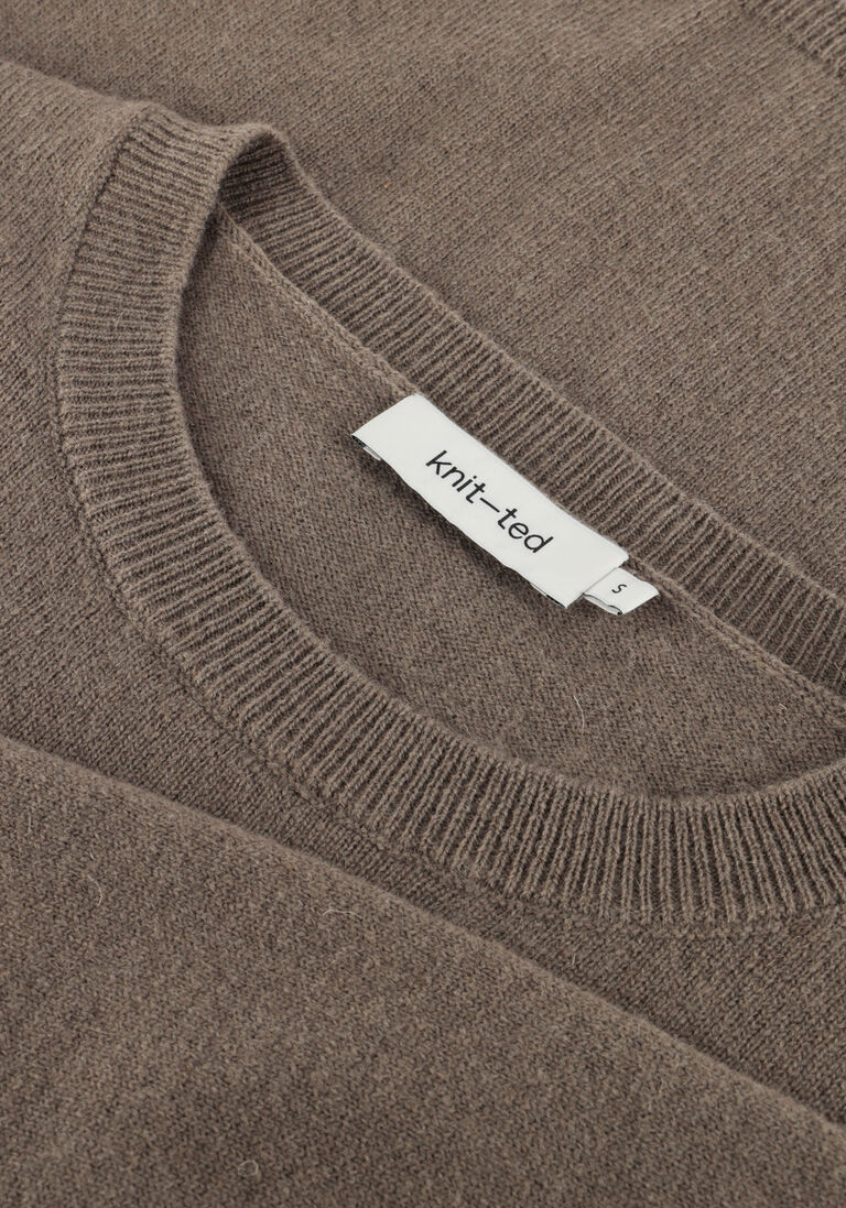 taupe knit-ted top mer