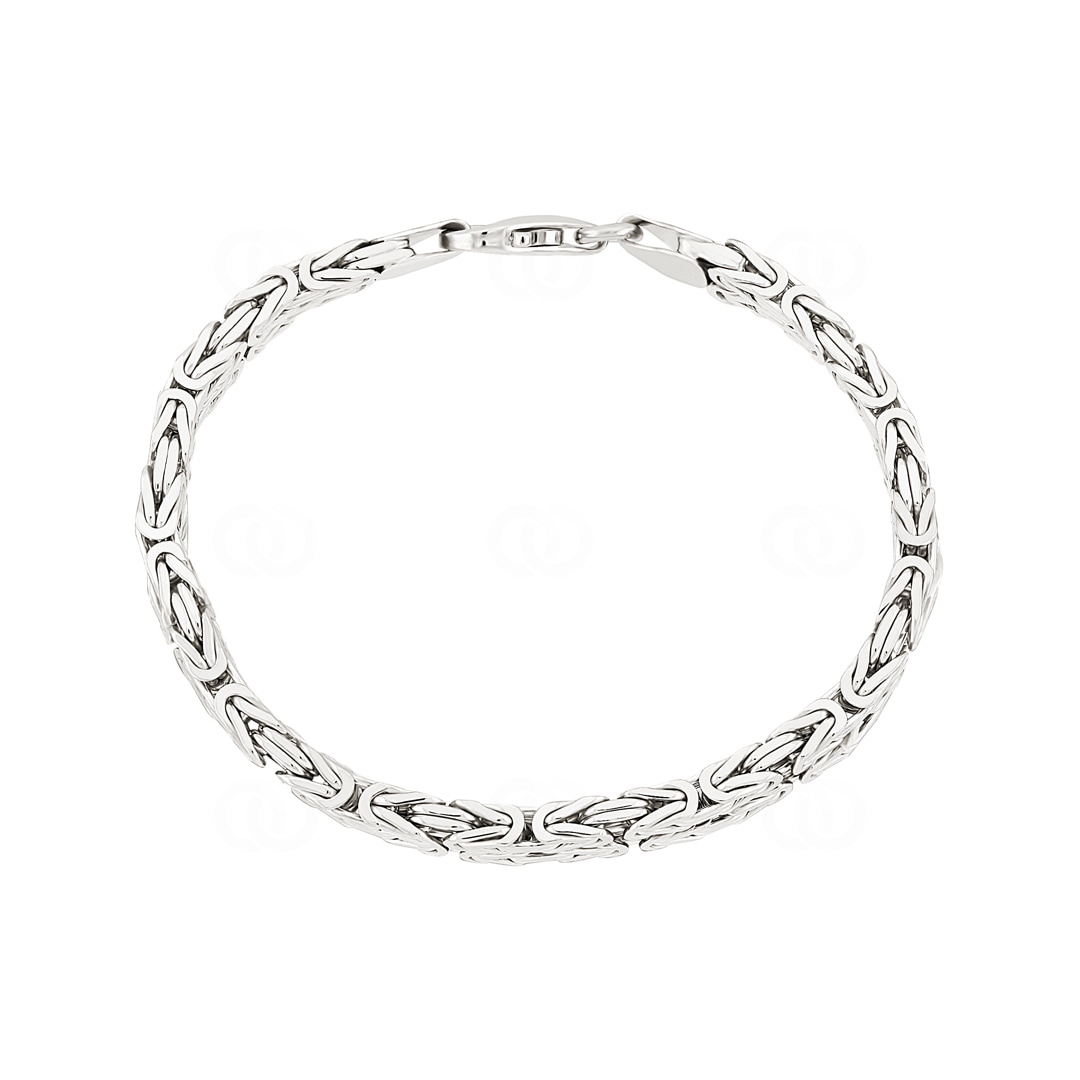 Doppel-Königsarmband klassisch 925 Silber 8.0mm