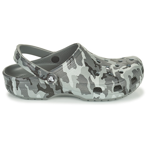 Crocs - CLASSIC PRINTED CAMO CLOG Camuflaje / Gris