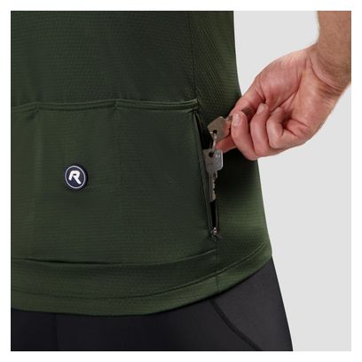 Maillot Manches Courtes Vélo Rogelli Essential II Vert Homme