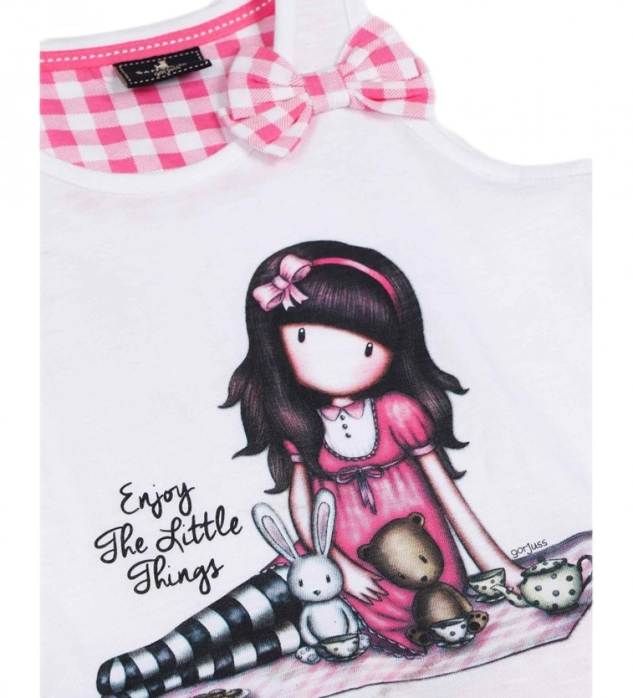 Pijama rosa e branco Santoro Little Things