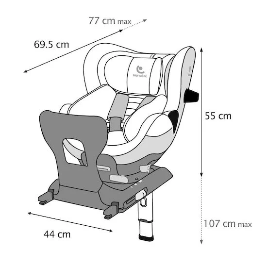 Siège auto Gaia+ R129 i-Size Softness   Carbon        de               Renolux