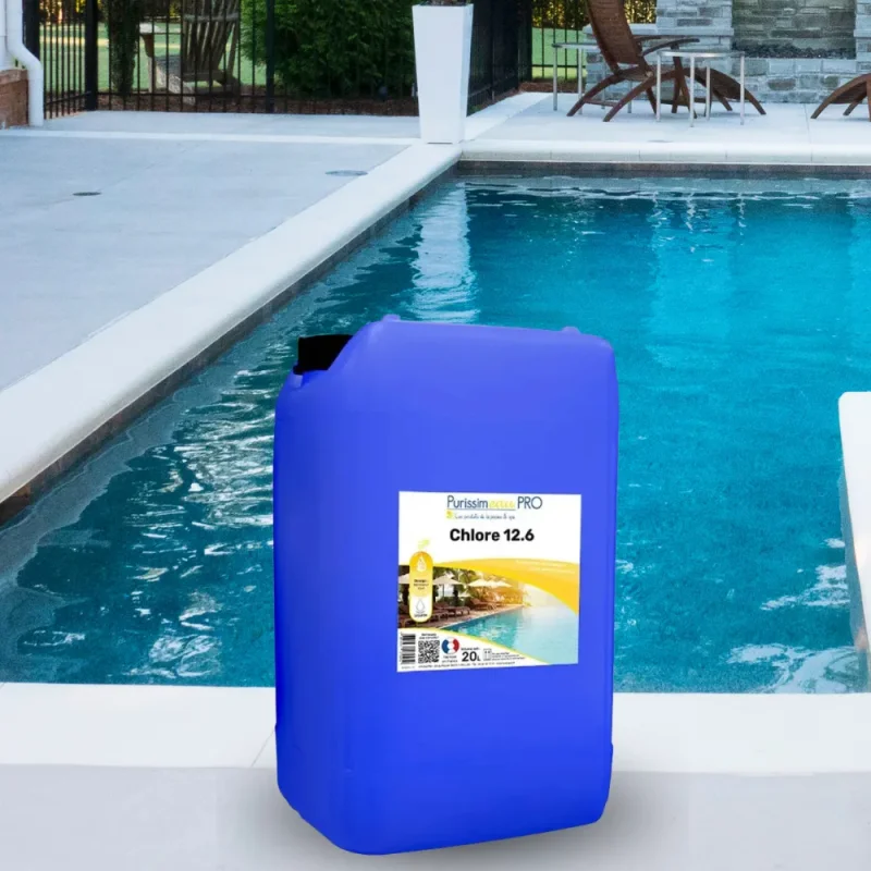 PURISSIMEAU - Chlore liquide piscine (48°) 12,6% - 20L