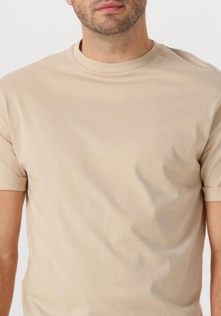 beige drykorn t-shirt thilo 520198