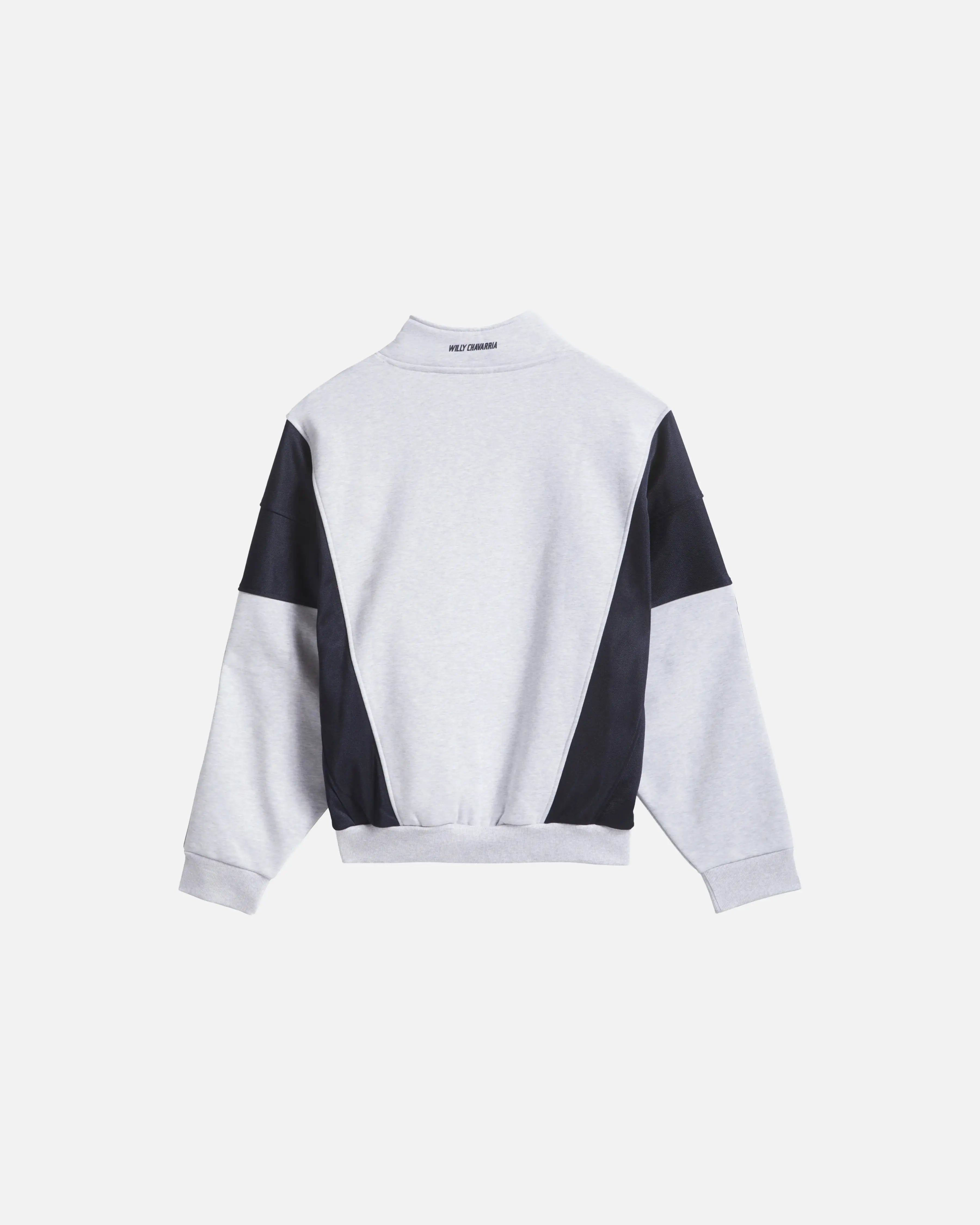 adidas Willy Chavarria Watsonville Mockneck (Light Grey Heather/Legend Ink)