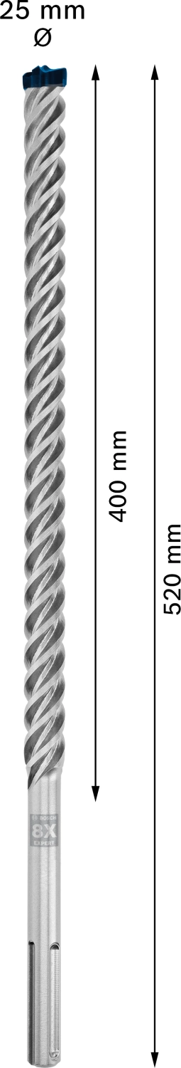 Bosch 2608900241 EXPERT Hamerboor SDS Max-8X - 25x400x520mm