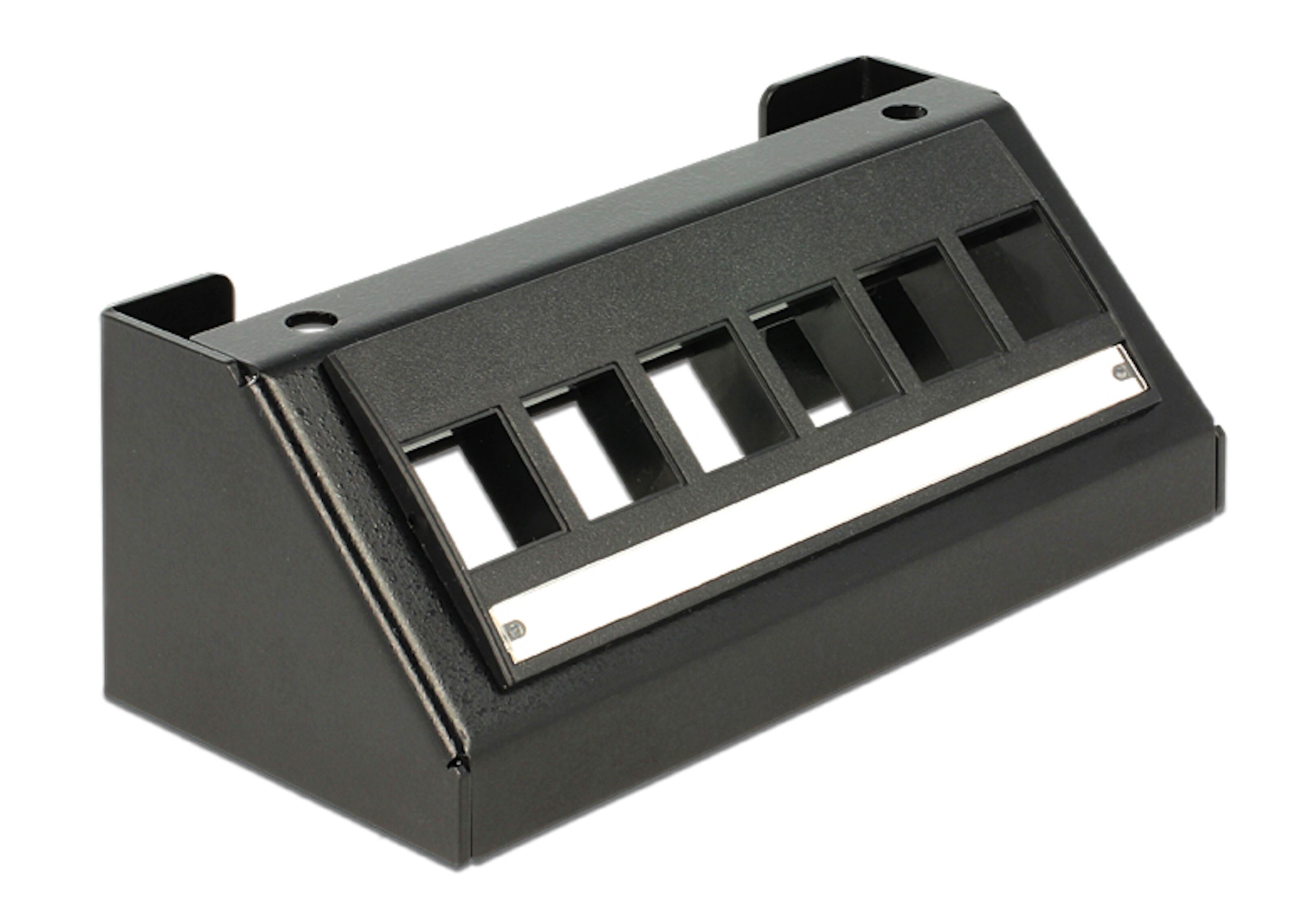 Keystone-panel med 6 porter