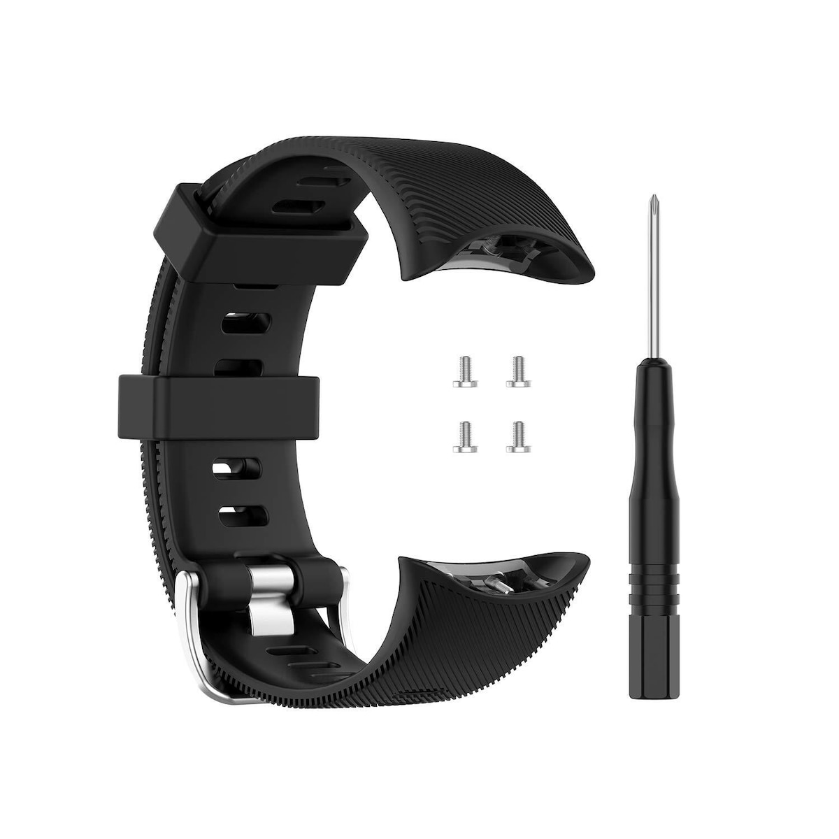 Reim i sort silikon til Garmin Forerunner 45 / 45S