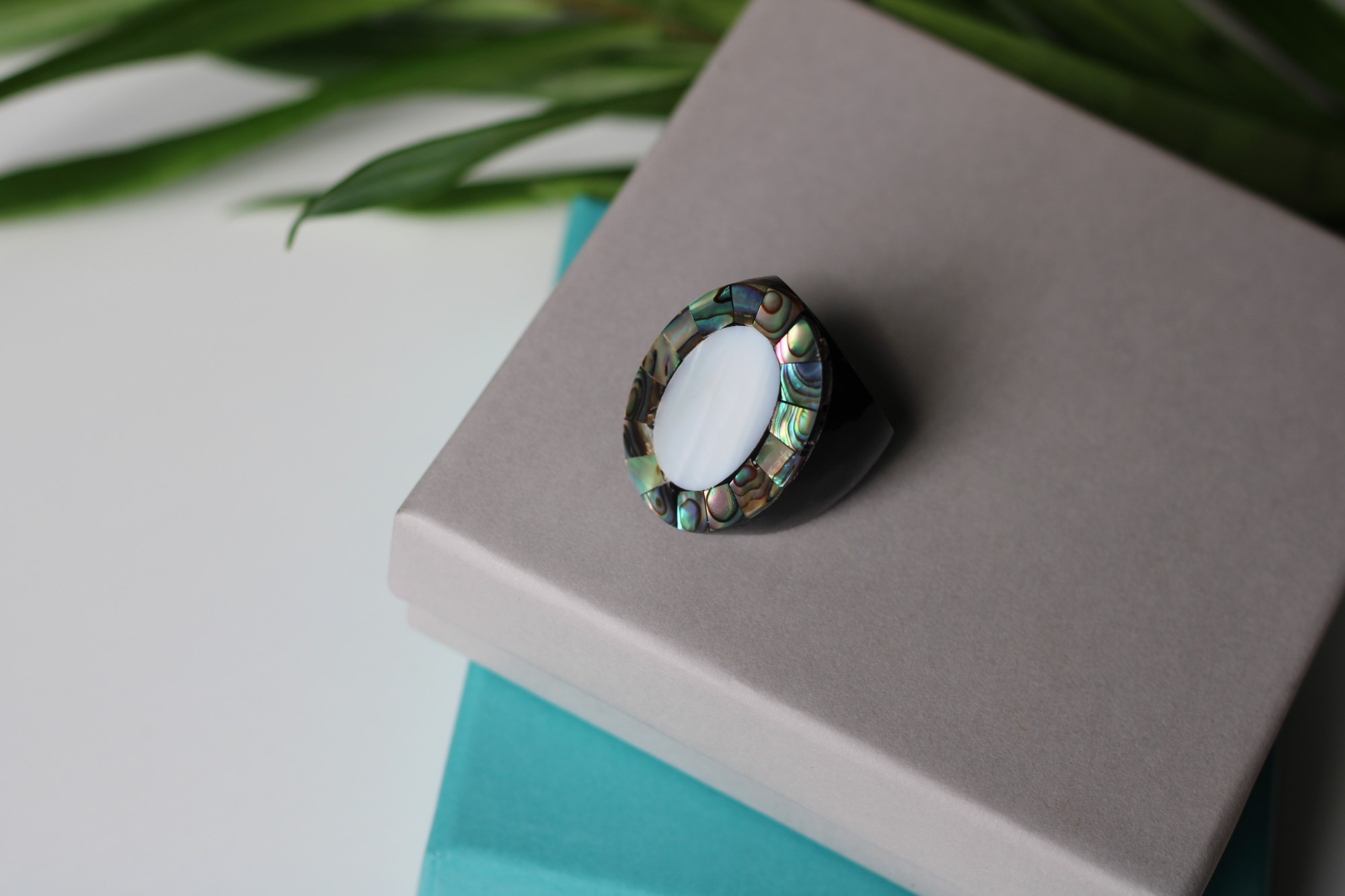 Ring oval Perlmutt günstig bestellen