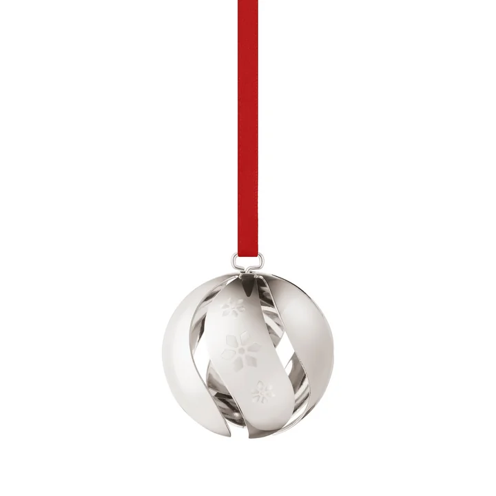 Georg Jensen - Weihnachtskugel 2024, palladium