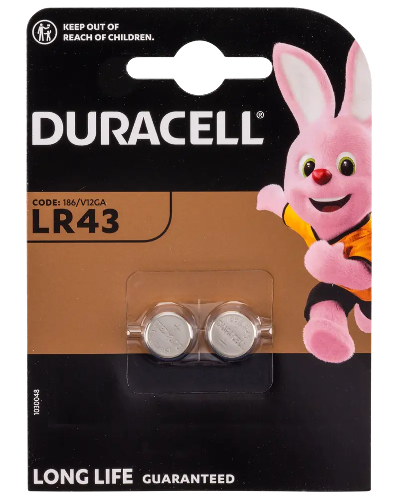 Duracell LR43 2-pak