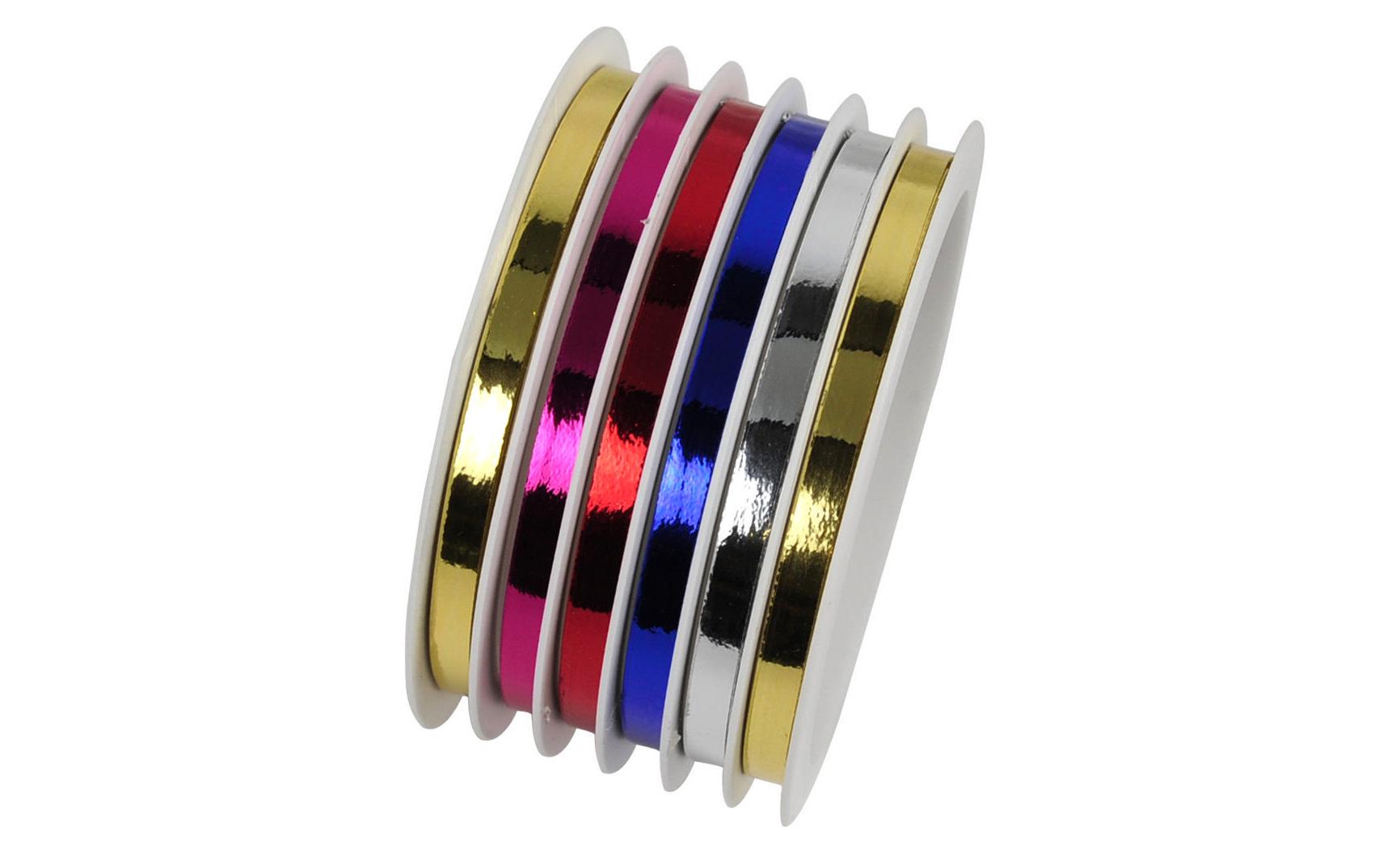Geschenkband Multispule Metallic, 5 mm, 5 mKräuselband für Geschenke