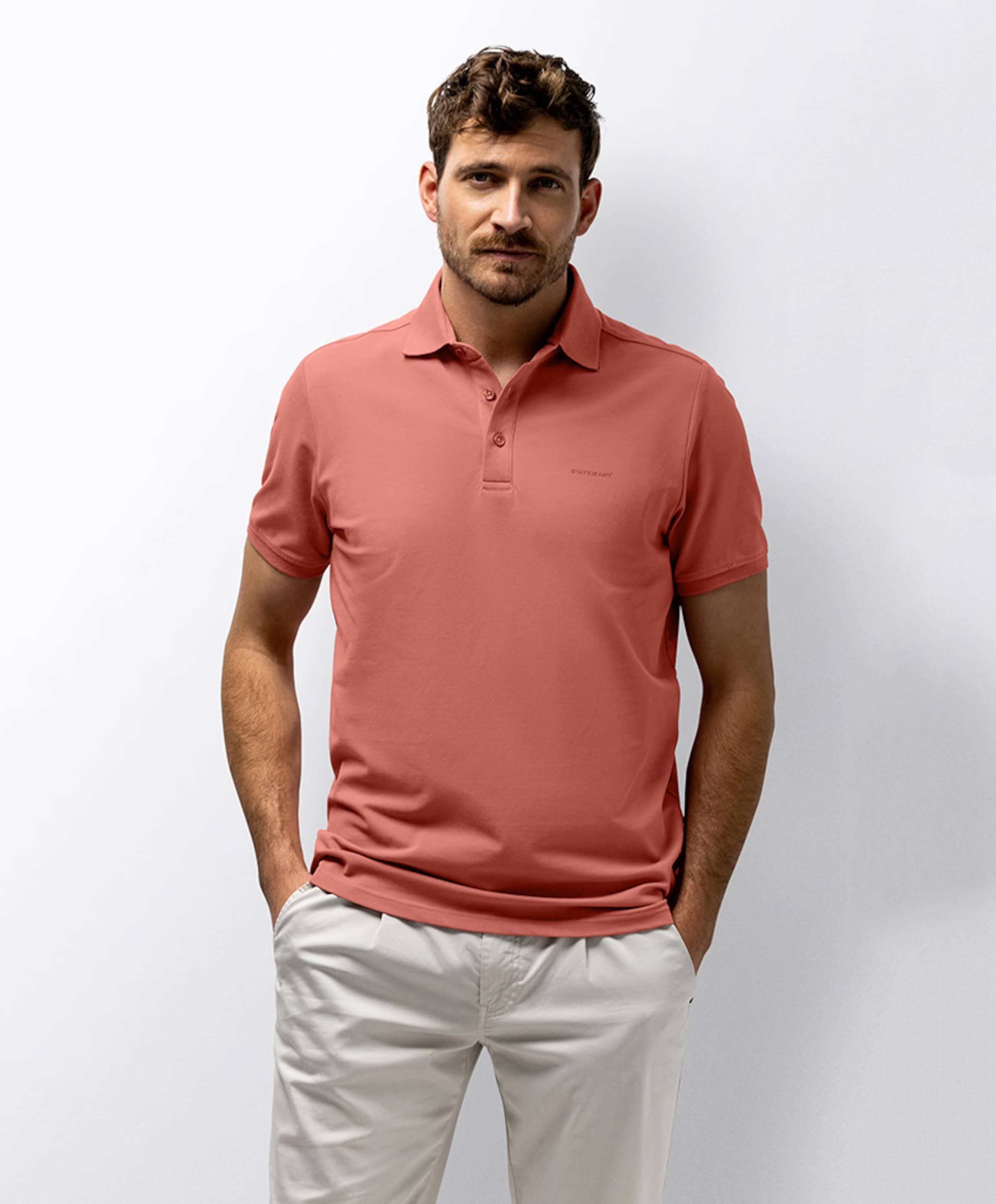 State of Art Heren polo roze