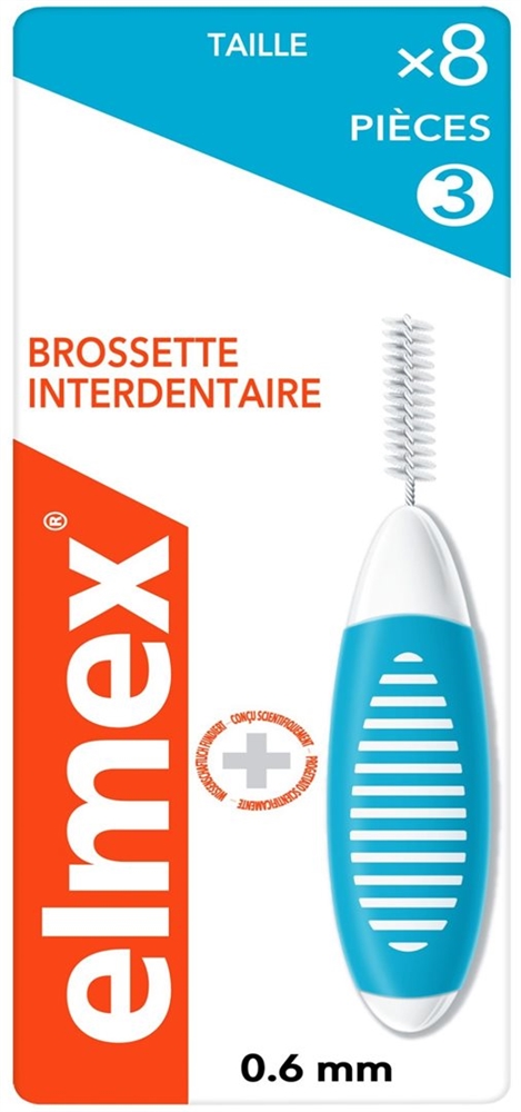 ELMEX Interdentalbürsten 0.6mm blau 8 Stk