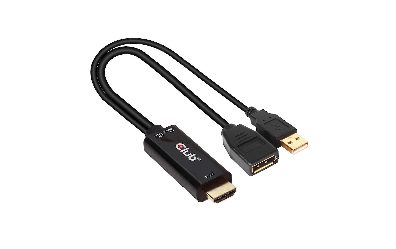 Kabel HDMI 2.0 zu DP 1.2 4K60Hz HDMI - DisplayPort, 0.25 mHDMI 2.0 zu DP 1.2 4K60Hz