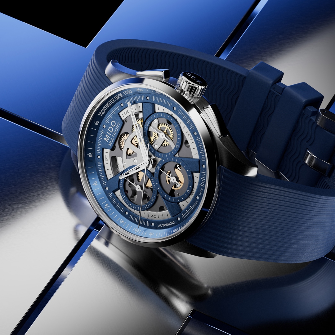 Mido Multifort Skeleton Chronograph
