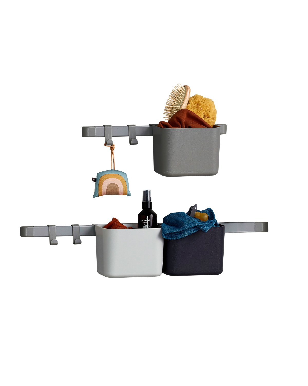 Oppbevaring Stellebord – 3x Kurver, 2x Skinne: 62 og 34,5 cm | Organizers 1 long