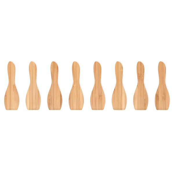 Set de 8 spatules à raclette en bambou Pebbly