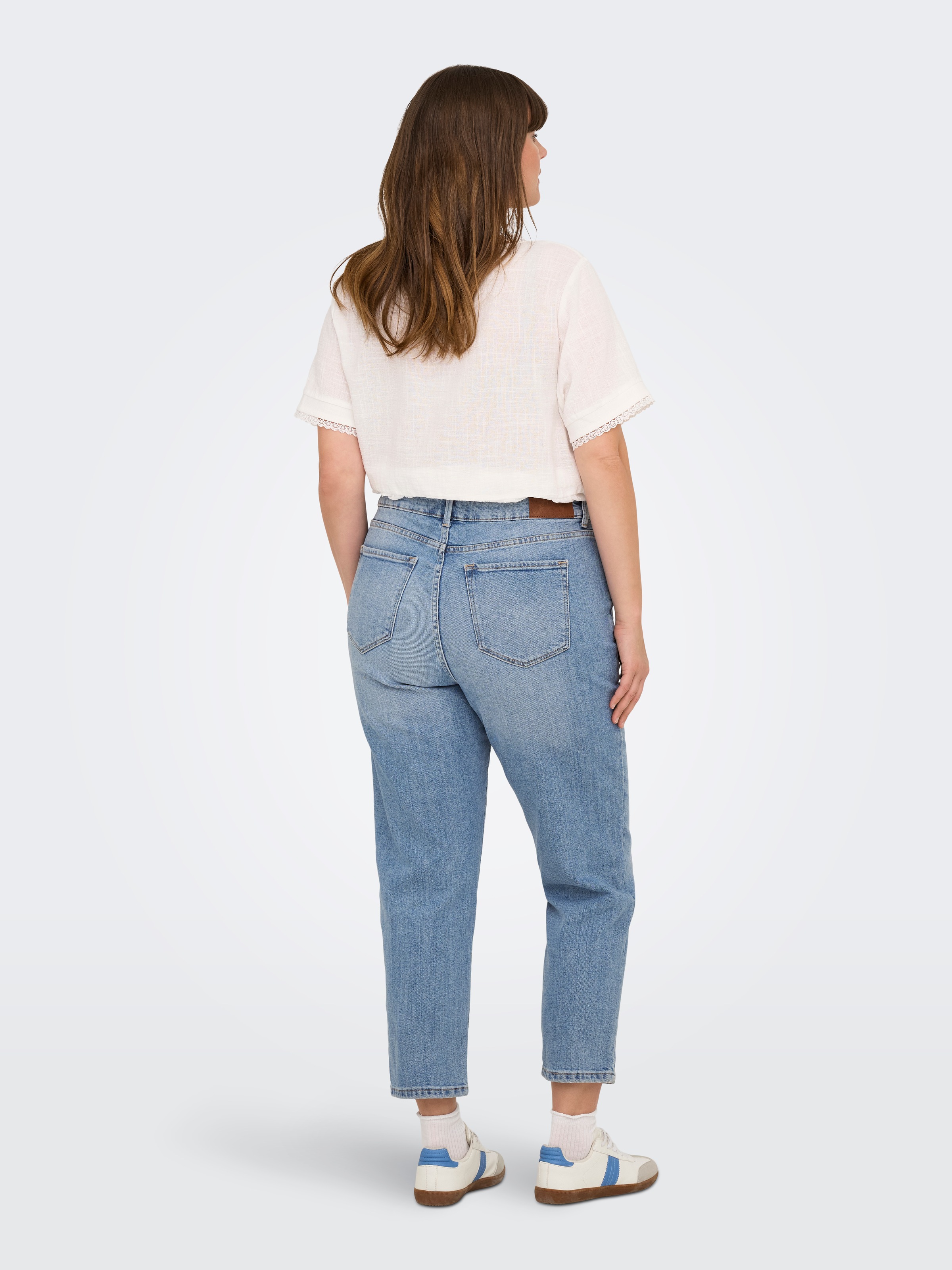 ONLY CARMAKOMA High-waist-Jeans »CAREMILY STRETCH HW STR ANK DNM CRO1 NOOS«