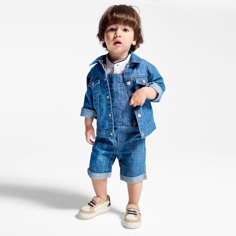 Veste en jean denim bleu bébé garçon Bleu