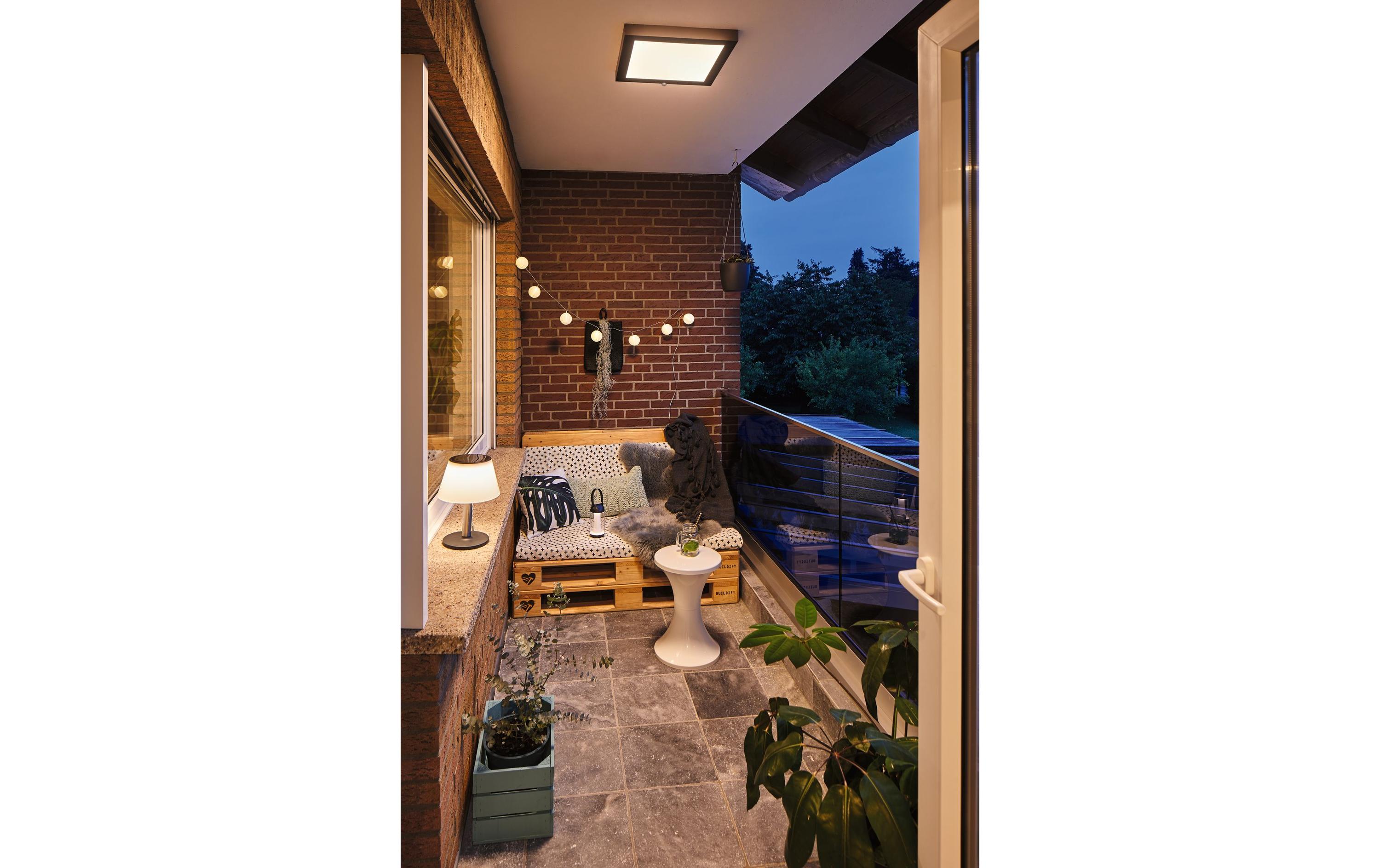 Tischleuchte Solar Outdoor Lillesol, 3000K, EdelstahlSolarbetriebene Tischleuchte