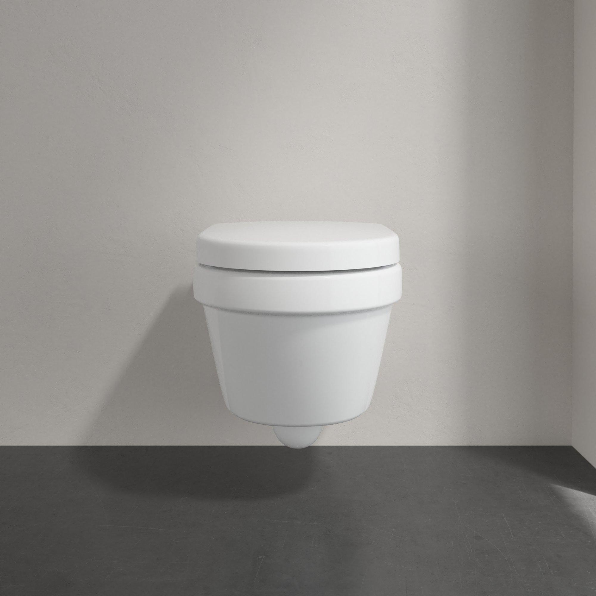 Villeroy & Boch Architectura compact randloos toilet ovaal met softclose zitting wit glans