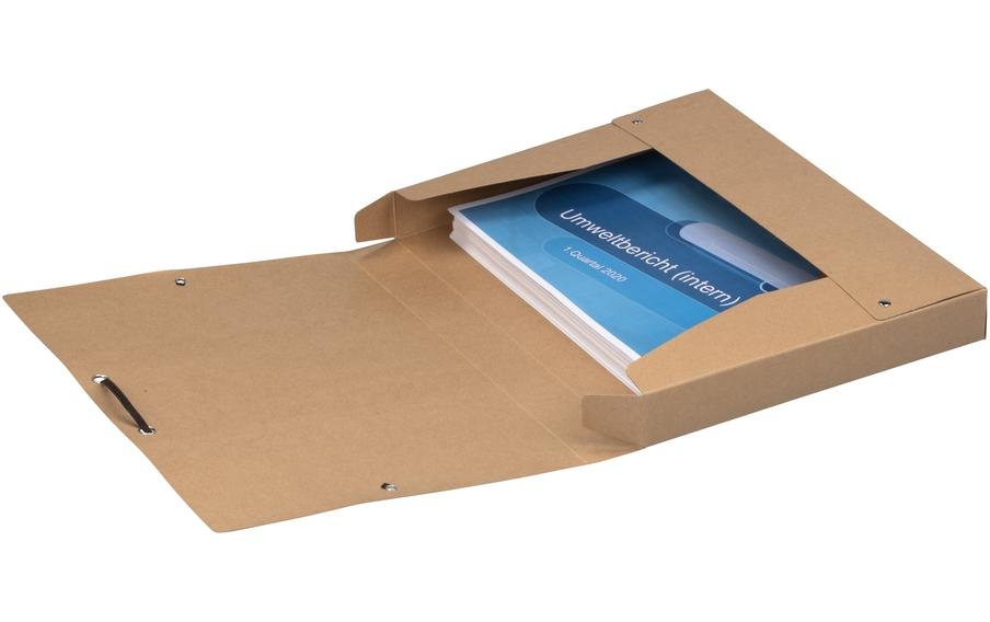 Ordner Sammelbox A4, BeigeRecycelte Sammelbox im A4 Format