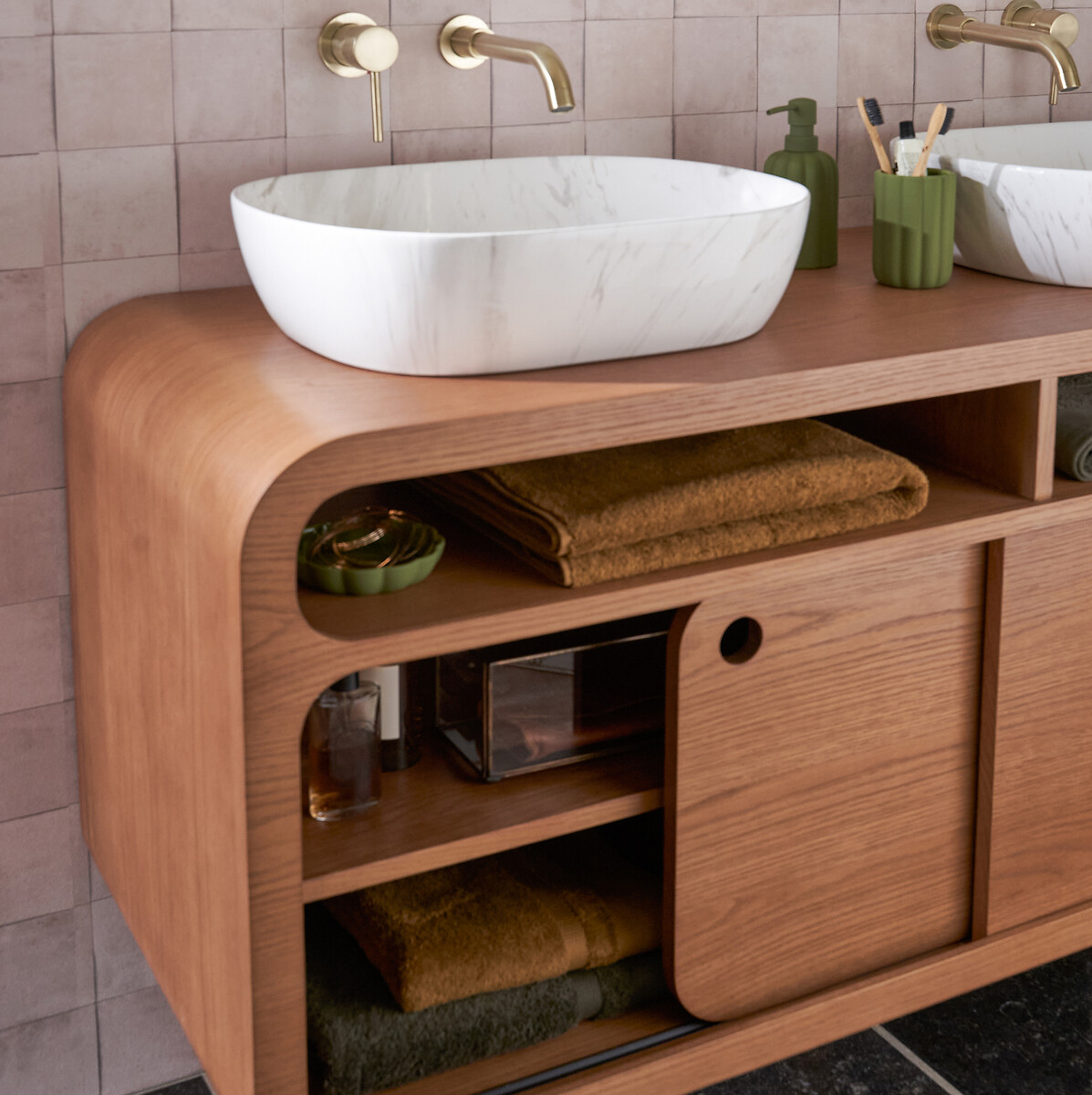 LA REDOUTE INTERIEURS<br>Lavatório duplo vintage, Palmo