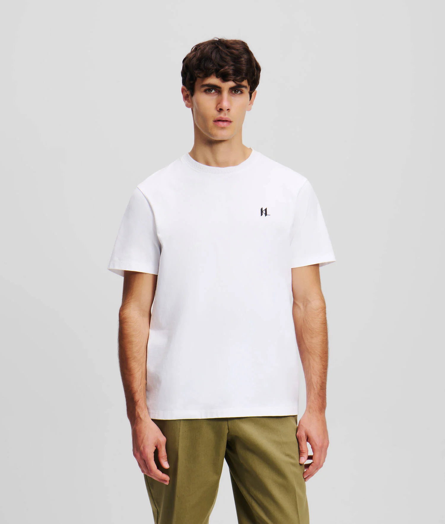 T-SHIRT KL MONOGRAM - Blanc