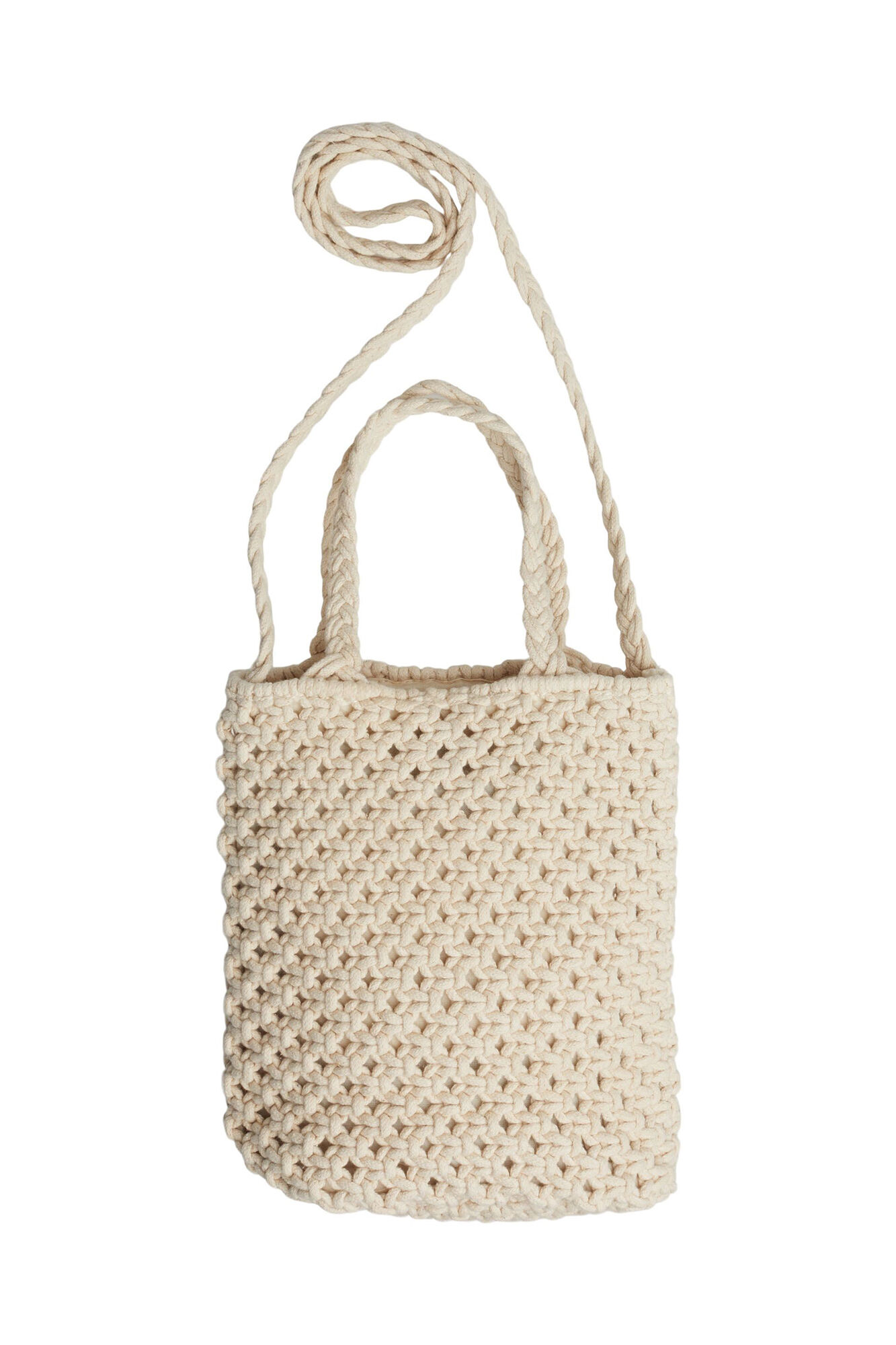 Bolsa de crochê em algodão - Bege