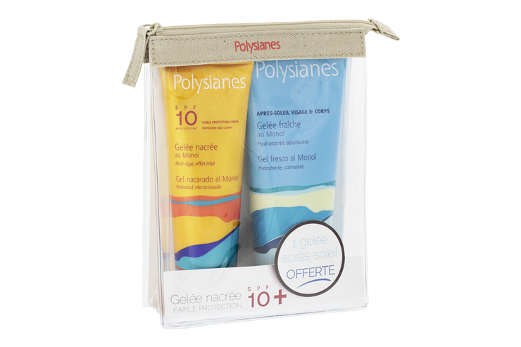 Gelée nacrée SPF10 & après soleil offert
