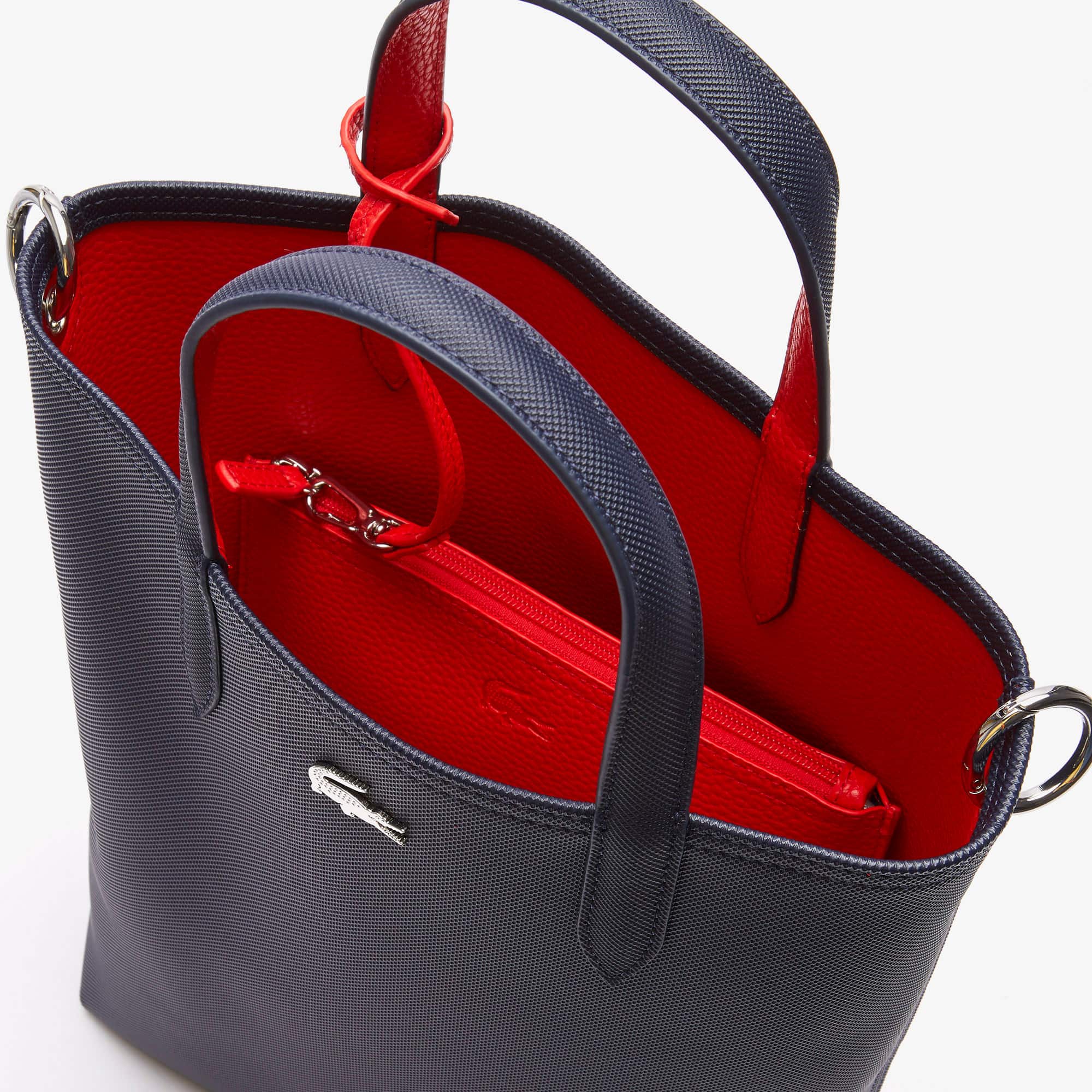 Sac cabas réversible Anna en toile enduite Sacs à main & Cabas - Bleu - Lacoste - Femme