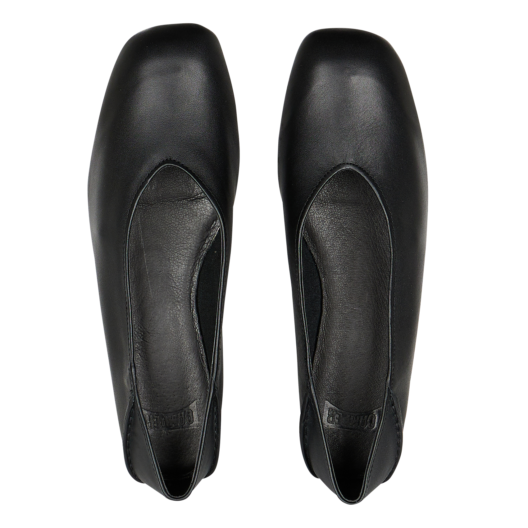 Ballerines en cuir | Noir