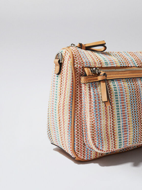 Bolsa transversal multicolorida - Coral