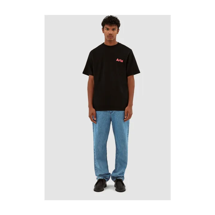 Arte Antwerp T-shirt Arte Back Leaves | Noir