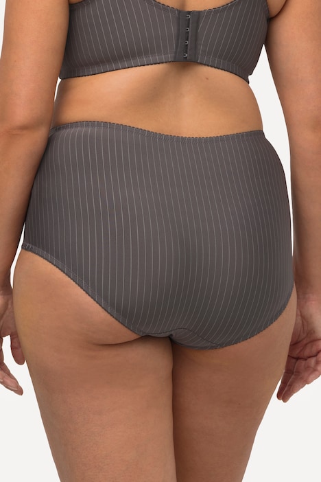 Midislips, 2er-Pack, Nadelstreifen, höher geschnitten