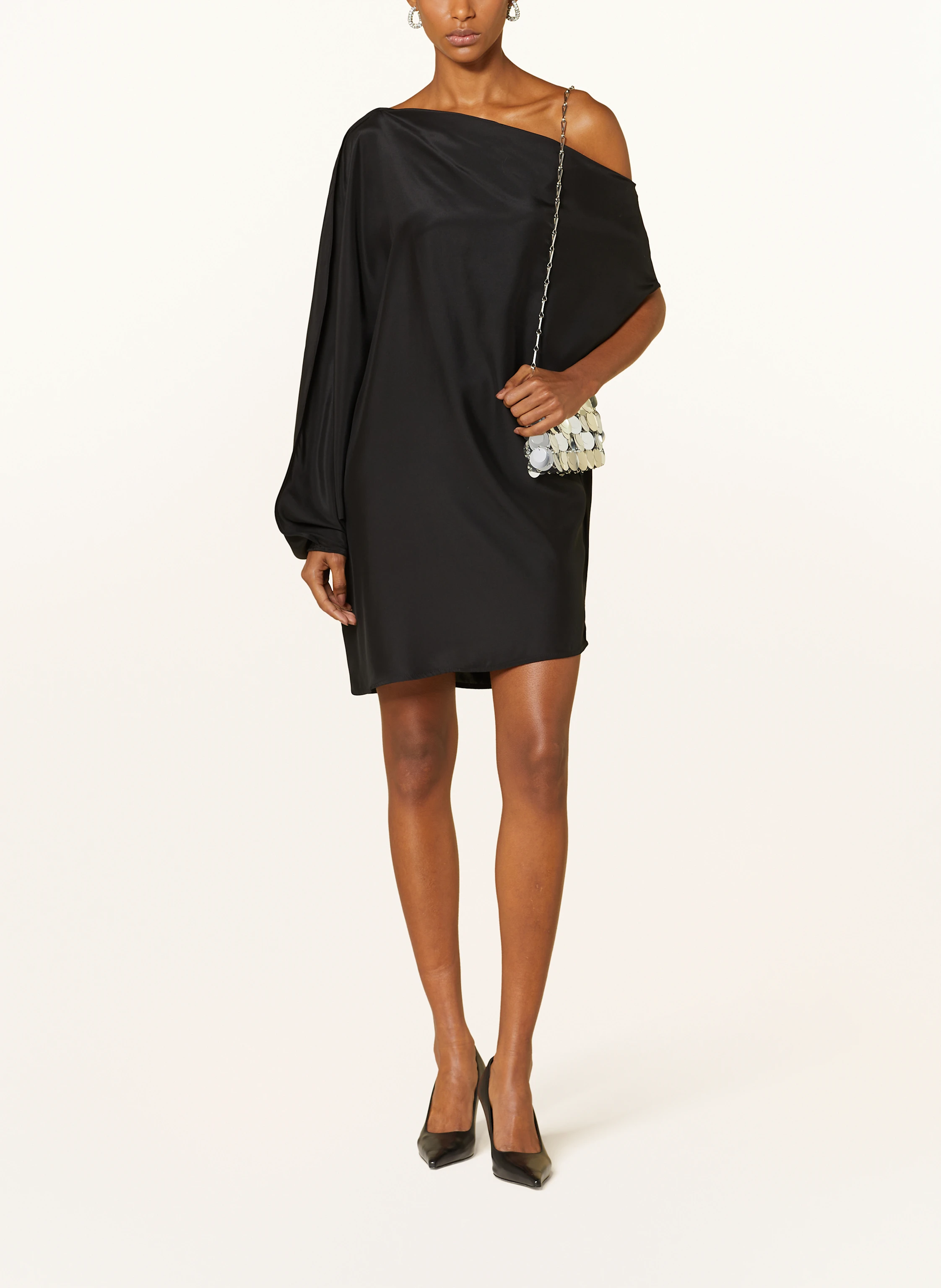 GAUGE81 One-Shoulder-Kleid OTA aus Seide