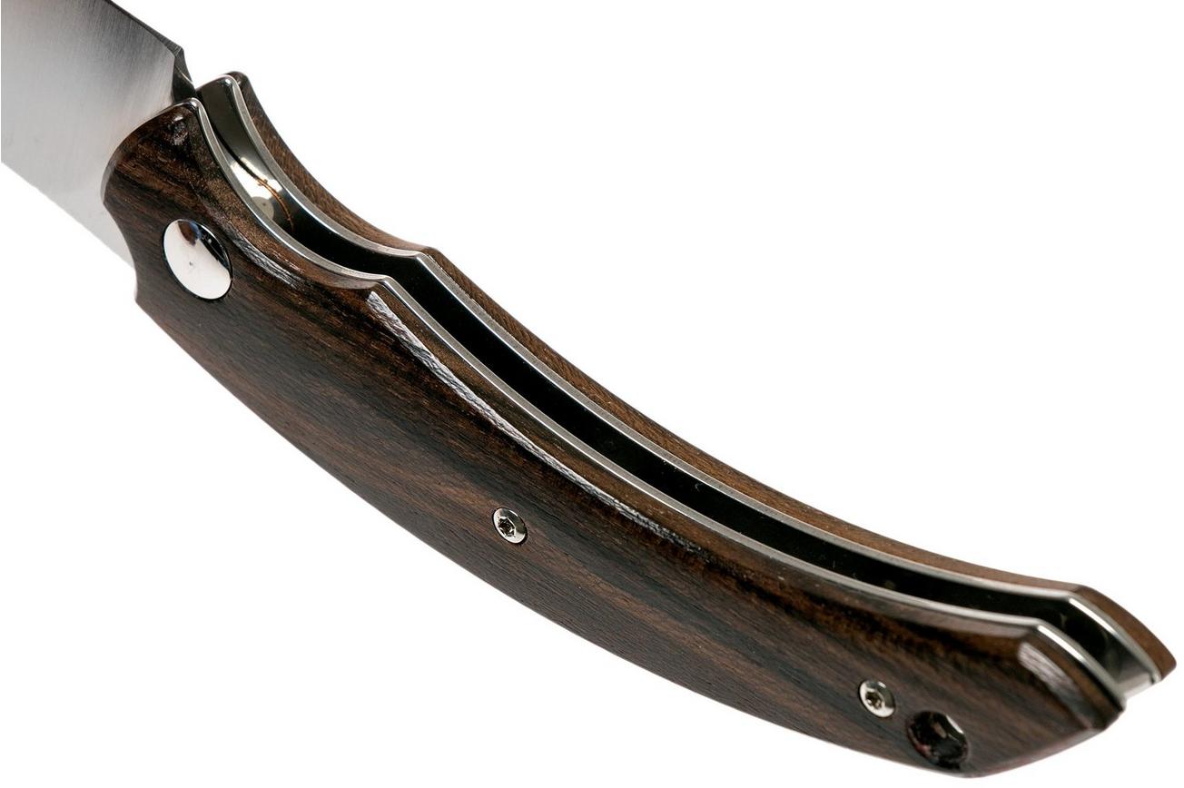 Fox Slim Dragotac Piemontes FX-518ZW Ziricote Wood zakmes, Bastinelli design