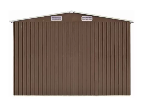 Abri de jardin 257x489x181 Métal Marron