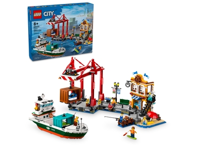 LEGO Haven met vrachtschip (60422)