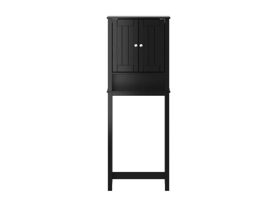 Rangement au-dessus de la cuvette BERG noir bois massif