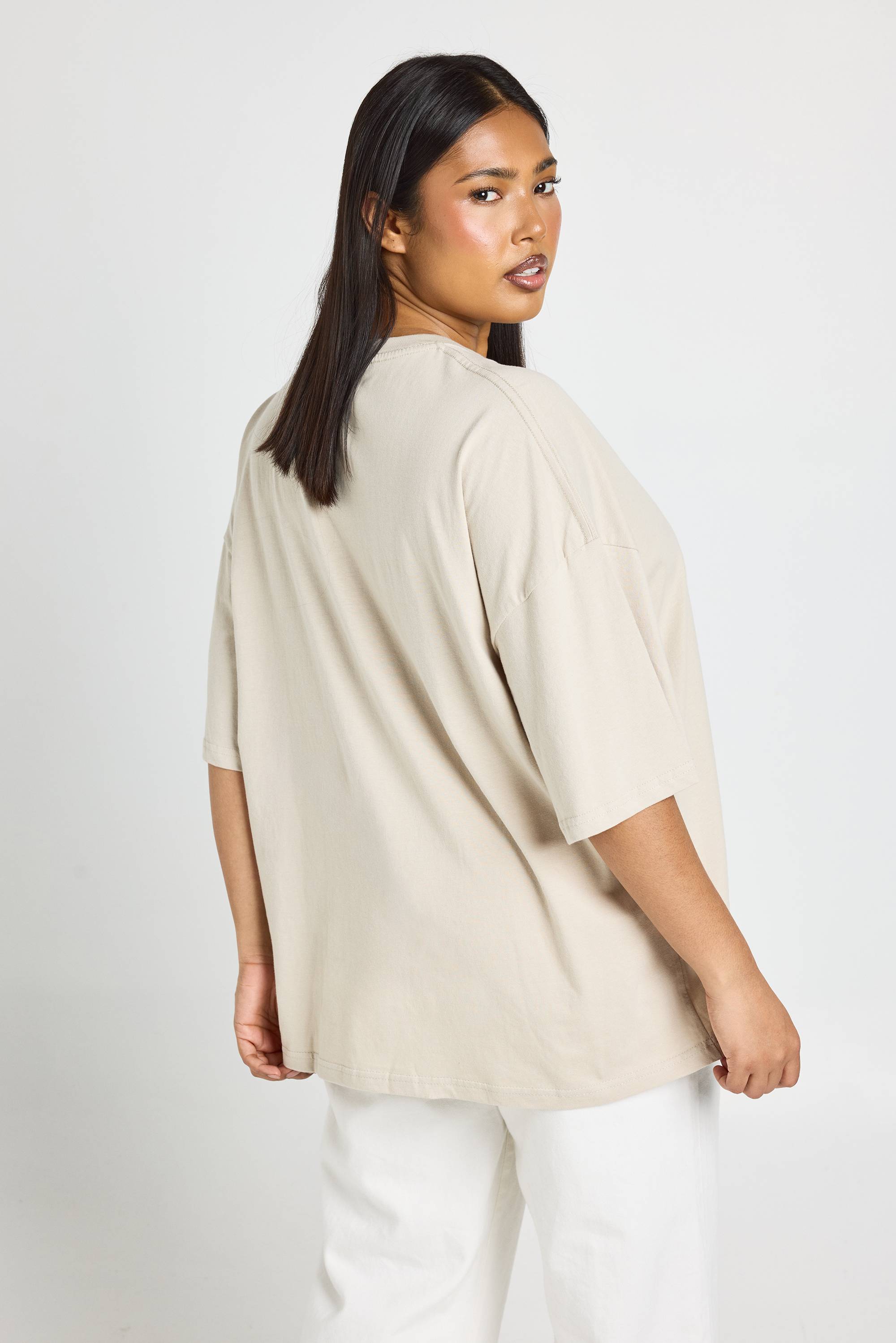 boohoo T-shirt Oversize Basique Grande Taille