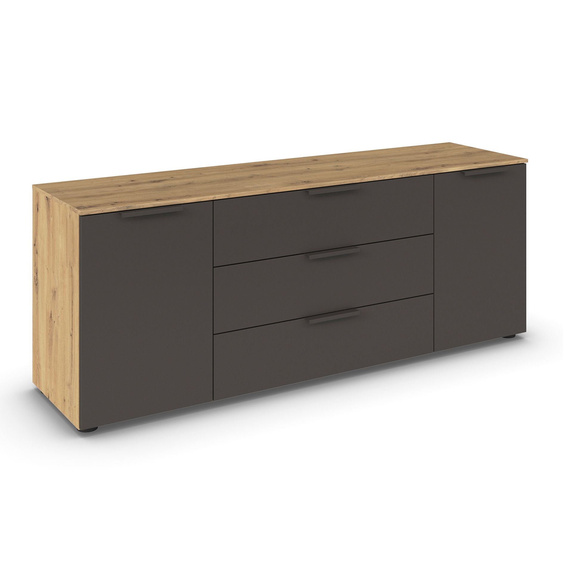 Lowboard - Artisan Eiche-graphit - 160 cm