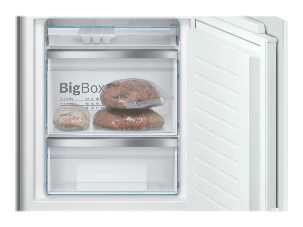 Bosch Serie | 6 KIS86AFE0 - Køleskab/fryser - bund-fryser - til indbygning - niche - bredde: 56 cm - dybde: 55 cm - højde: 177.5 cm - 266 liter - Klasse E