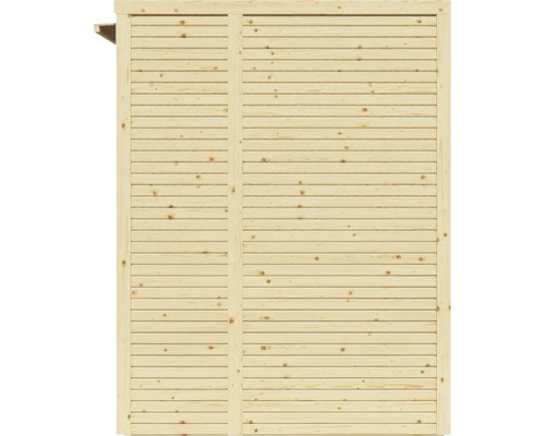 Bertilo Cubico 2 Fineline Rhombus profiel tuinhuis, 207 x 170 cm, naturel