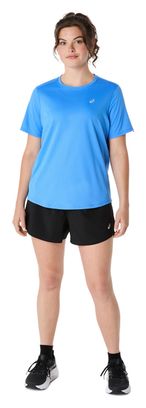 Maillot manches courtes Asics Core Run Bleu Femme