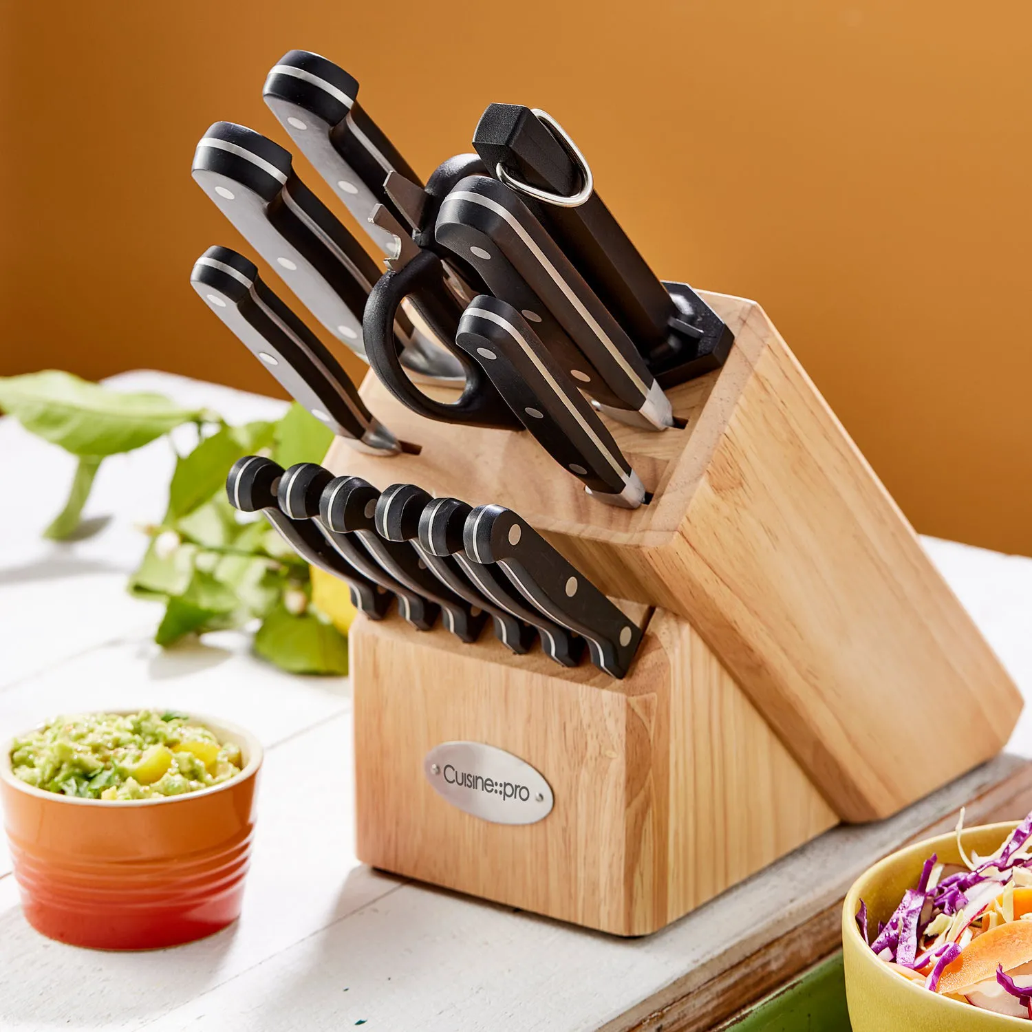 THE CUSTOM CHEF™ Sabre™ Knivblok - 9 dele