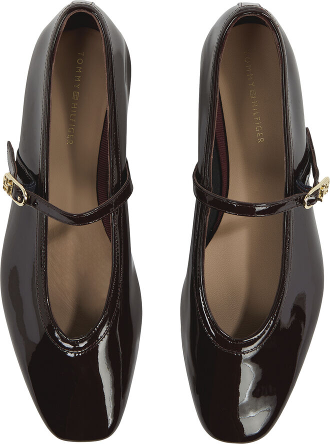 Tommy Hilfiger BALLERINA MARYJANE PATENT Burgundy velvet